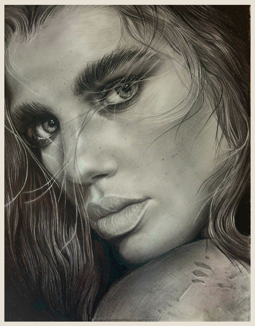 Wind, 2024 — Charcoal on paper