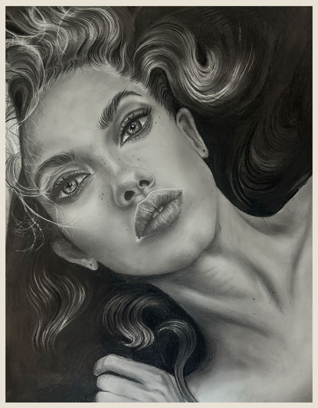 Undertow, 2025 — Charcoal on paper